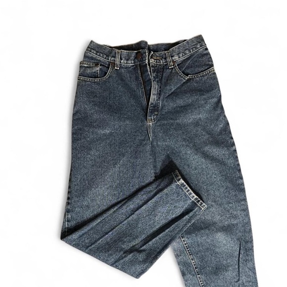 Lee Classic Blue Jeans with Tan Patch - Picture 2 of 4